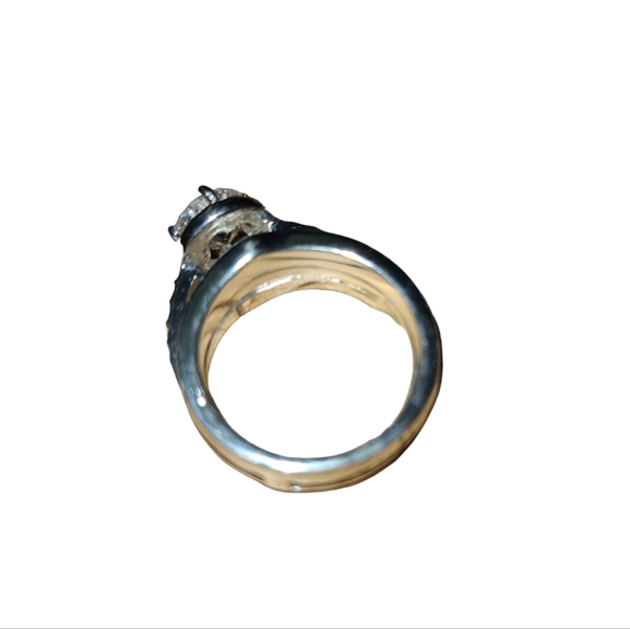 2 Piece Moissanite Bridal Ring (MRT) Markings L4 - Picture 4 of 5